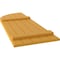 Ekena Millwork Americraft 5-Board (2 Batten) Wood Joined Board-n-Batten Shutters w/ Arch Top, ARW101BQ518X77TUH, PR ARW101BQ518X77TUH - alternate 9
